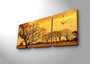 Wallity Reloj de Pared Lienzo Decorativo 3 Piezas 30x40cm 3P3040CSMOR-7